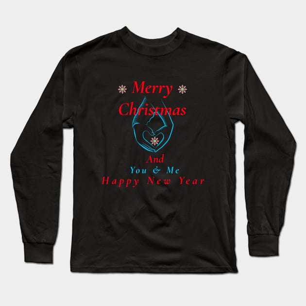 Merry Chirstmas Y&M Long Sleeve T-Shirt by ATime7